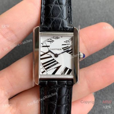 Swiss Quartz Cartier Tank Solo Piano Dial Limited Edition Copy Watch